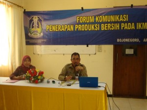 Forum Komunikasi Penerapan Produksi Bersih Pada Ikm Agroindustri Kab. Bojonegoro