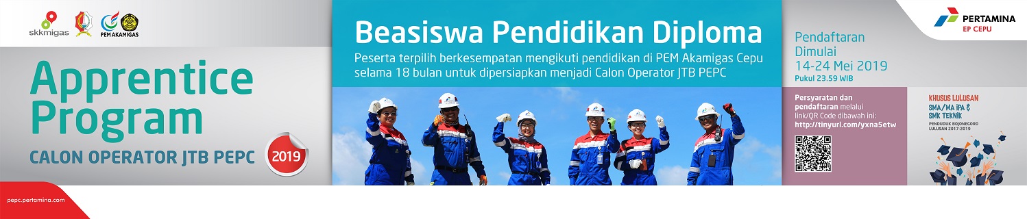 Pengumuman Hasil Seleksi Tertulis Apprentice Program PEPC 2019