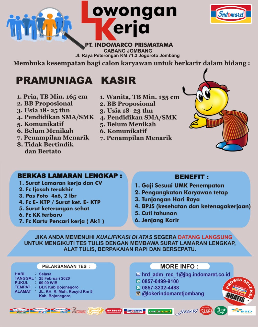 Lowongan Kerja PT Indomarco Prismatama Februari 2020
