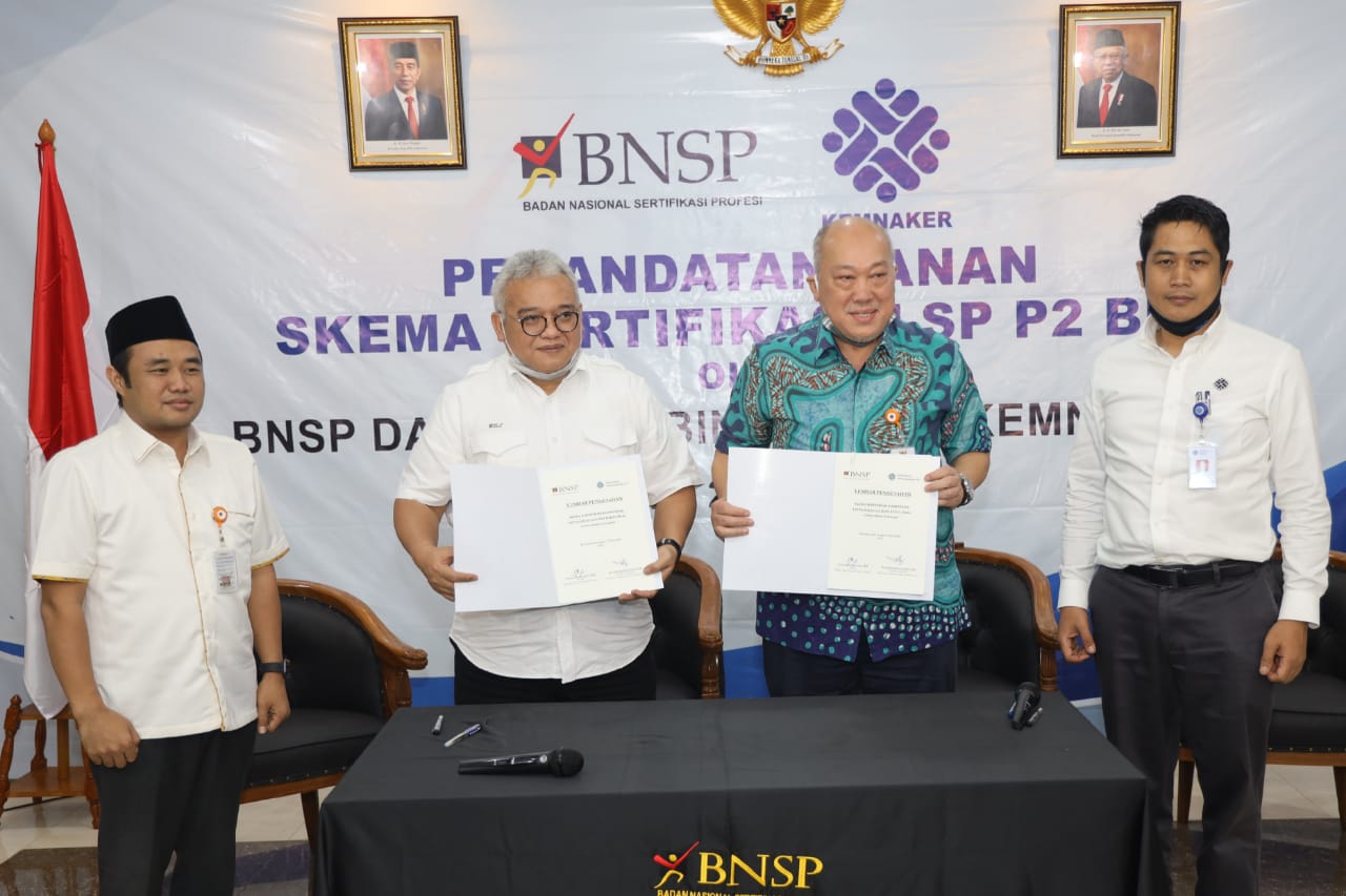 Kemnaker dan BNSP Sepakati Standar Sertifikasi Pelatihan Kerja di BLK