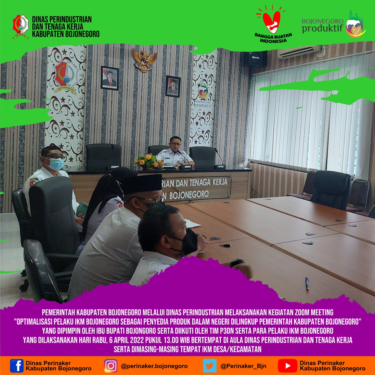 Optimalisasi pelaku IKM Bojonegoro sebagai penyedia produk dalam negeri dilingkup Pemerintah Kabupat