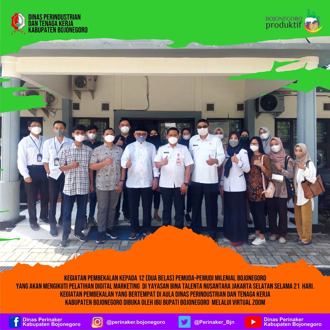 Kegiatan Pembekalan kepada Peserta Pelatihan Digital Marketing Batch I