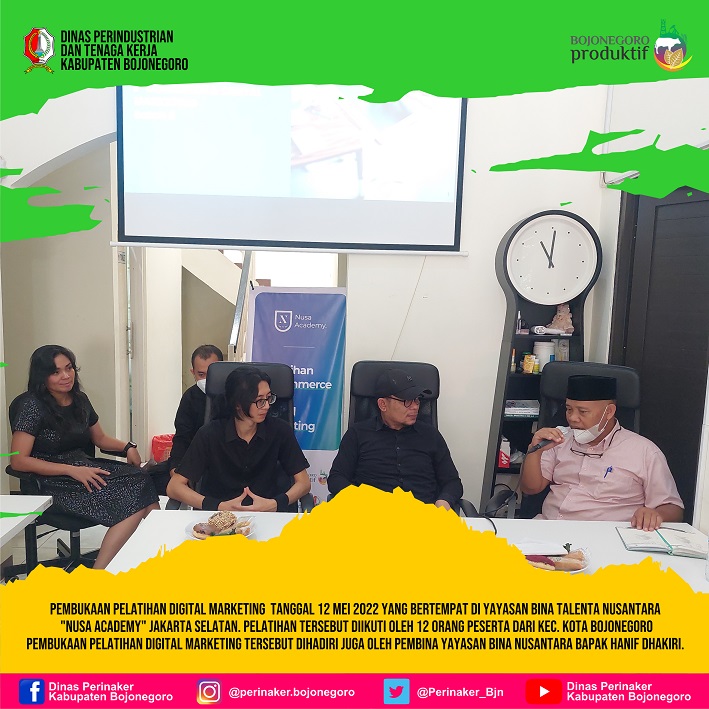Pembukaan Pelatihan Digital Marketing Batch I