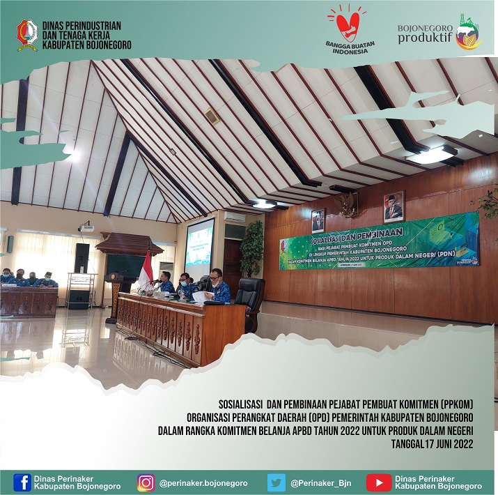 Sosialisasi  dan Pembinaan Pejabat Pembuat Komitmen (PPKom) Organisasi Perangkat Daerah (OPD) Pemeri