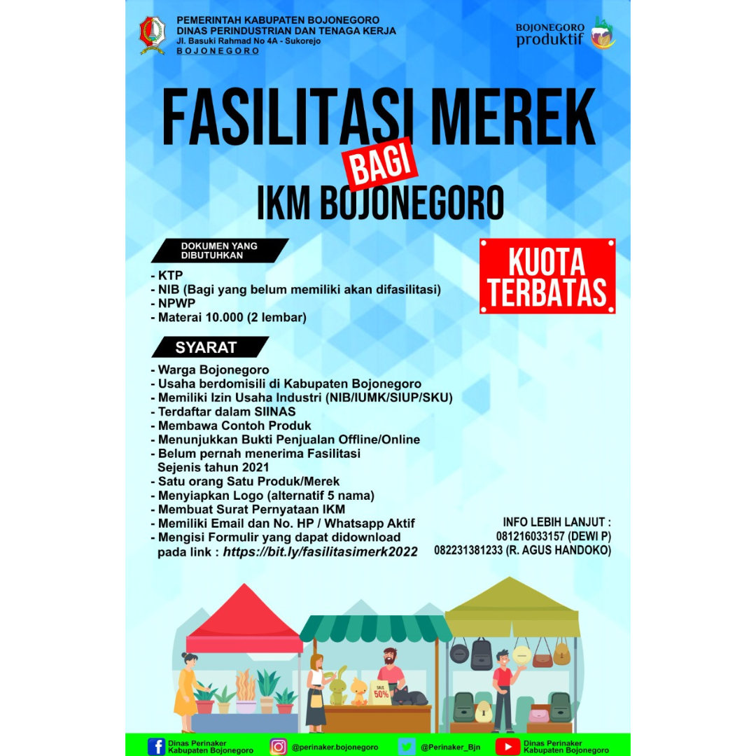 Fasilitasi Pendaftaran Merek Bagi IKM Bojonegoro