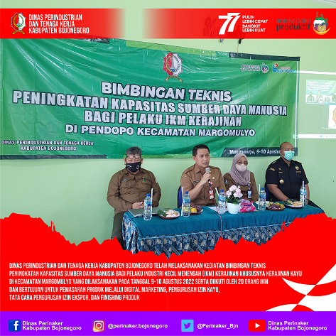 Bimbingan Teknis Peningkatan Kapasitas Sumber Daya Manusia Bagi Pelaku Industri Kecil Menengah (IKM)