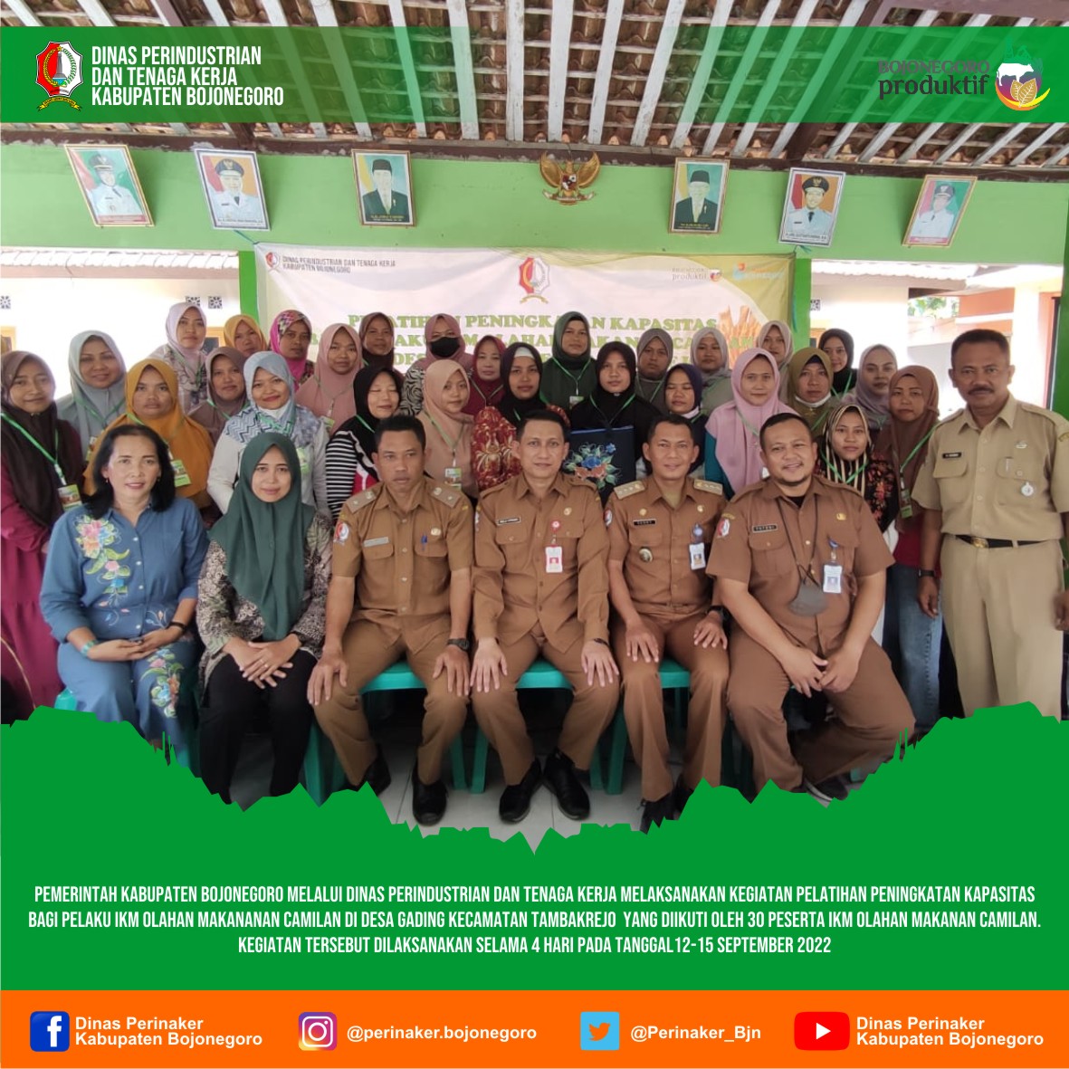 Pelatihan Peningkatan Kapasitas Bagi Pelaku IKM Olahan Makanan Camilan