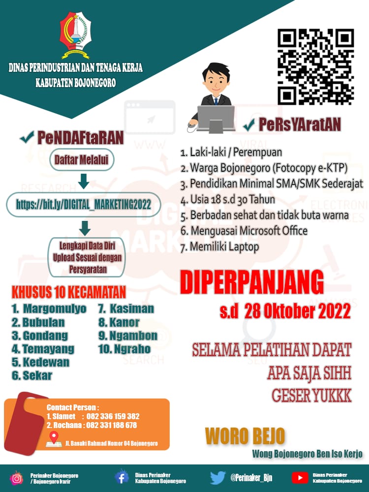Perpanjangan Pendaftaran Digital Marketing