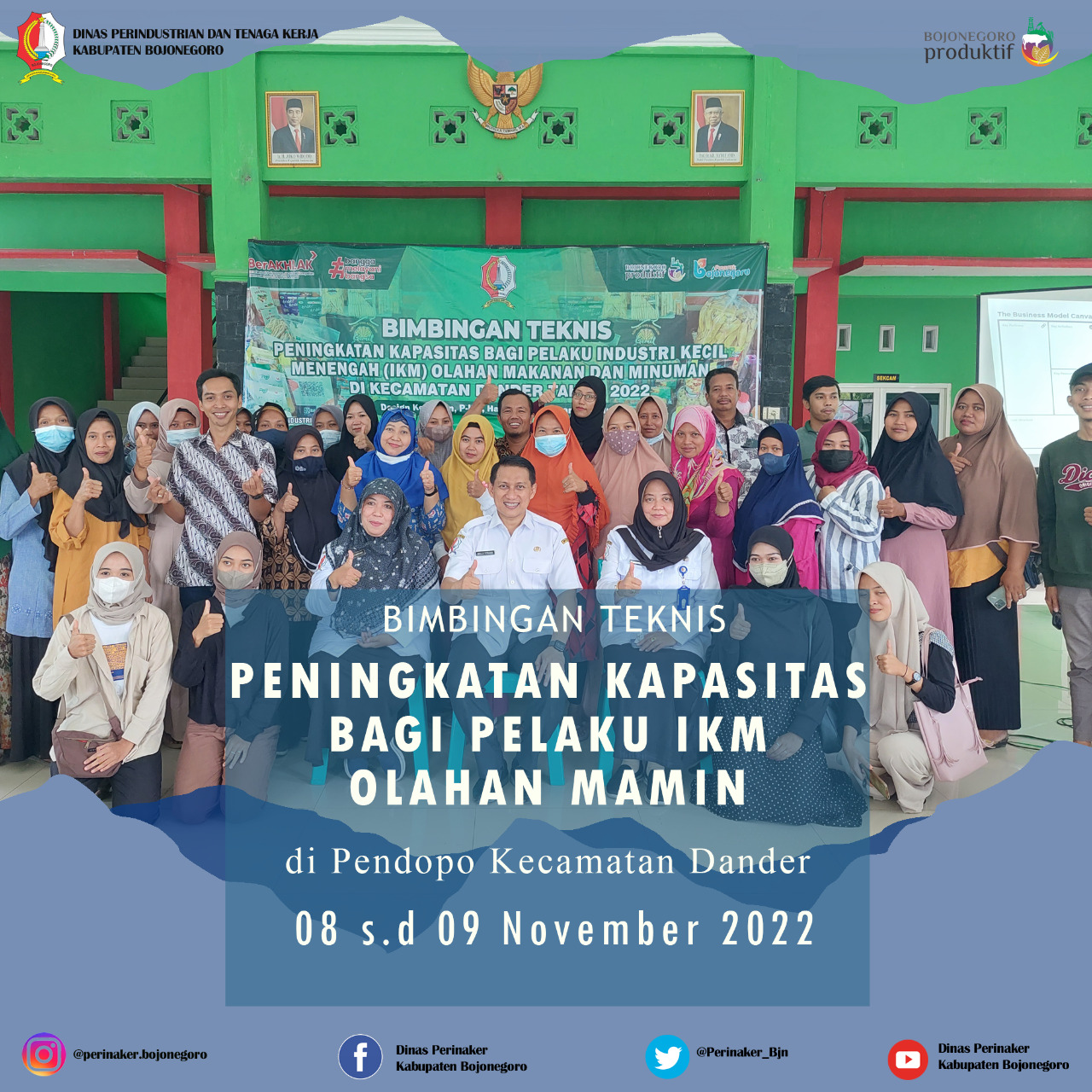 Bimbingan Teknis Peningkatan Kapasitas bagi Pelaku Industri Kecil Menengah (IKM) Olahan MAMIN
