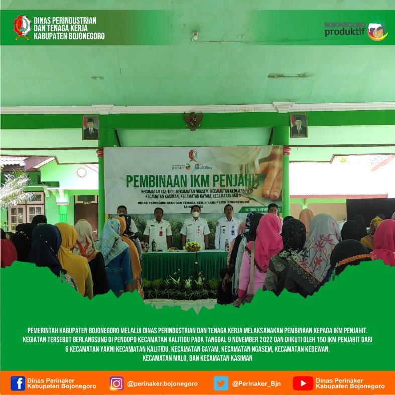 Pembinaan IKM Penjahit dengan Tema “ Penguatan dan Pembentukan Kelompok Penjahit”