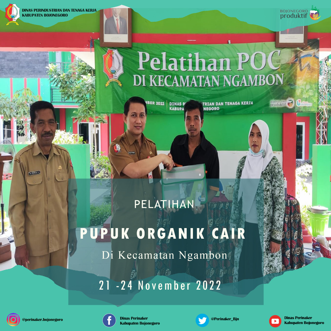 Pelatihan pupuk organic cair di kecamatan Ngambon  Kabupaten Bojonegoro