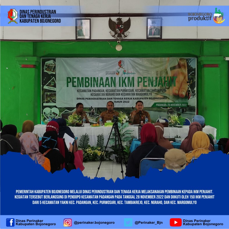 Pembinaan IKM Penjahit dengan Tema “ Penguatan dan Pembentukan Kelompok Penjahit