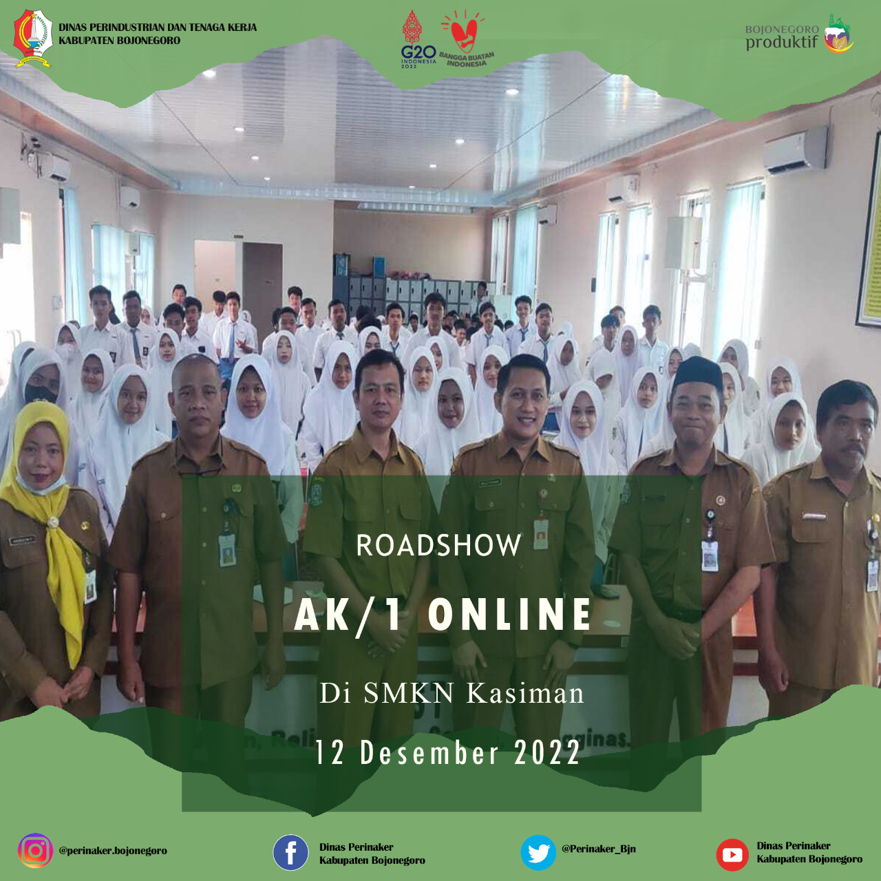 Roadshow Kartu AK/I Online di SMKN Kasiman