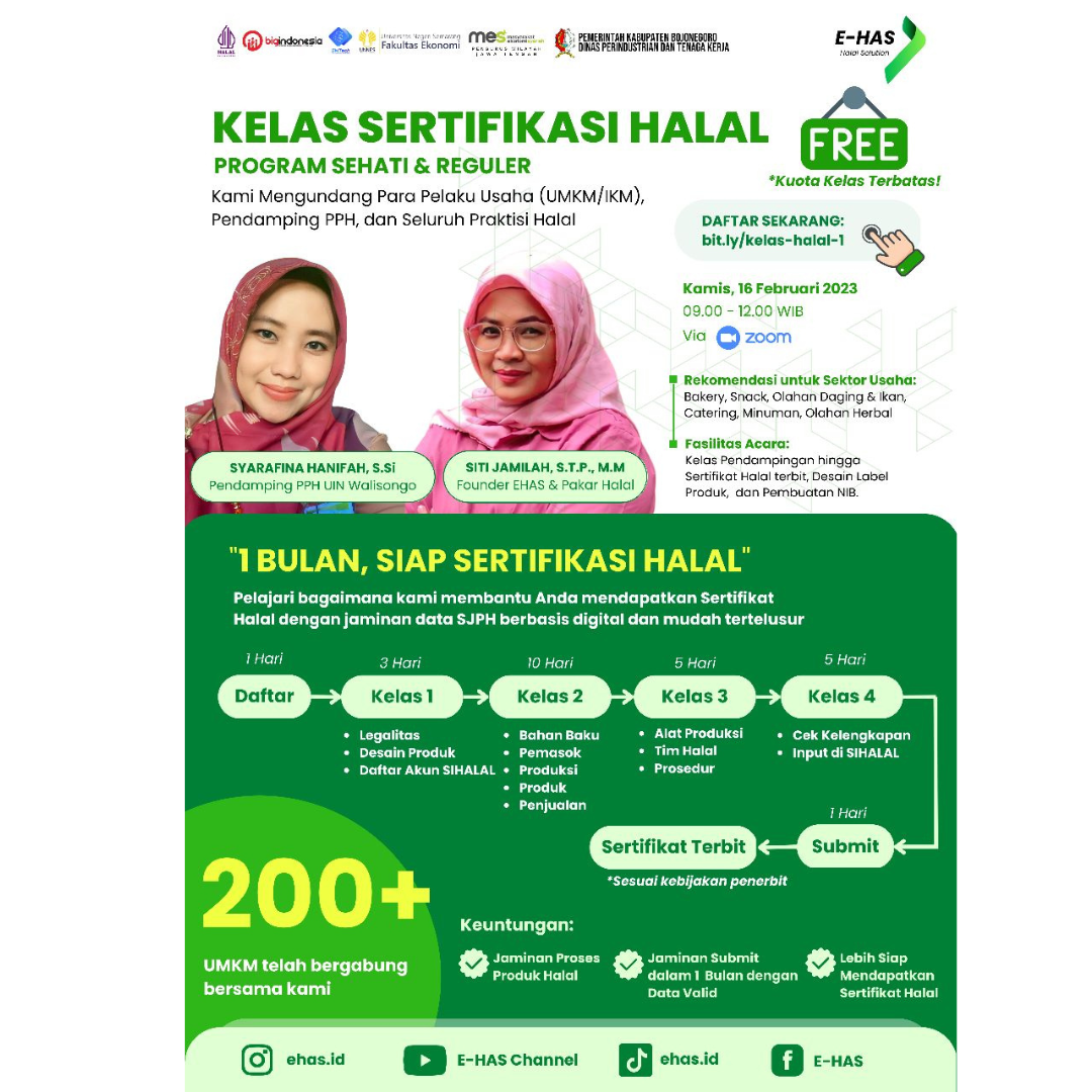 [KELAS PENDAMPINGAN SERTIFIKASI HALAL]