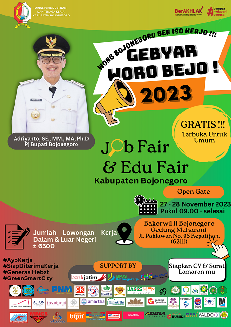 GEBYAR JOB FAIR & EDU FAIR 2023 KABUPATEN BOJONEGORO