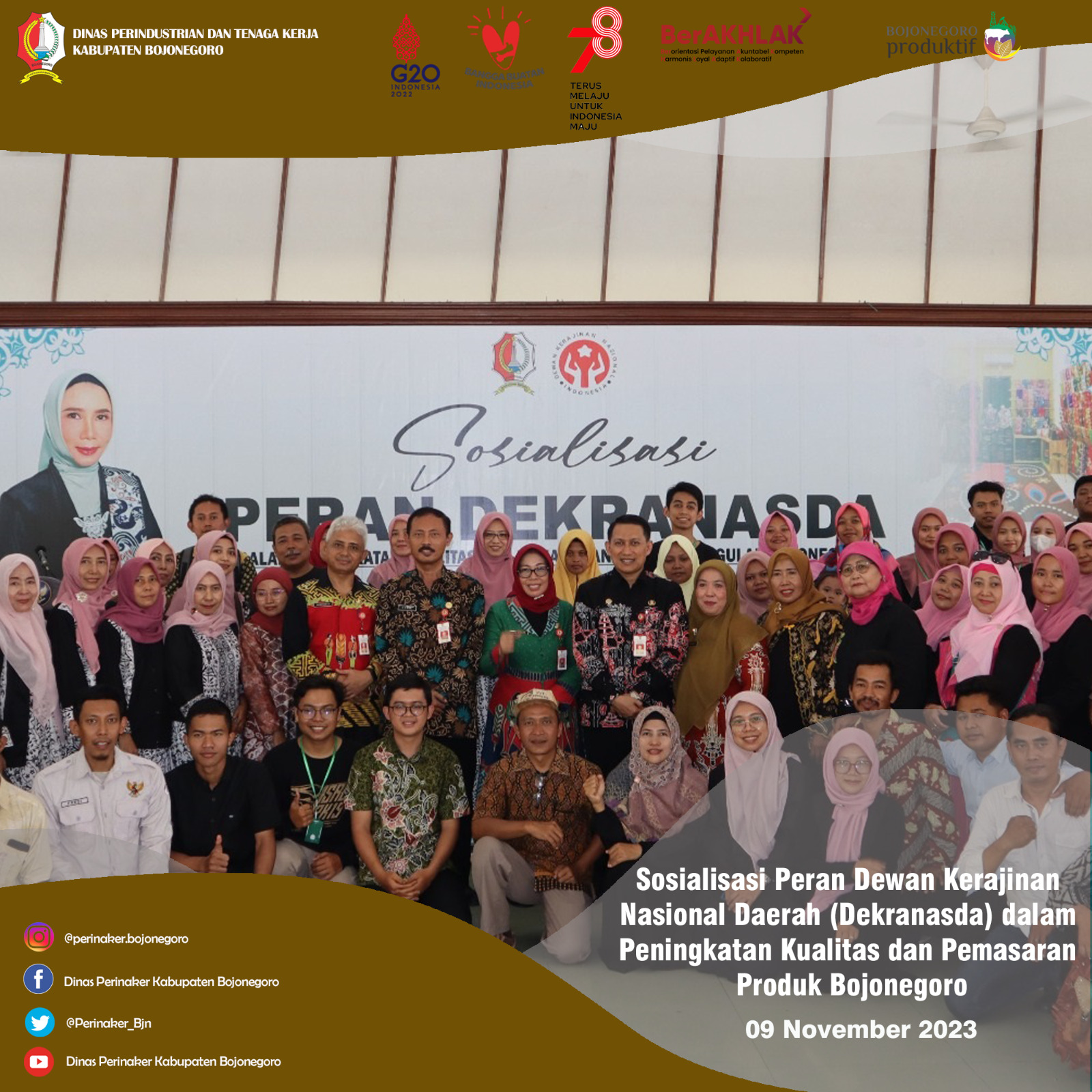 Sosialisasi Peran Dewan Kerajinan Nasional Daerah (Dekranasda) dalam Peningkatan Kualitas dan Pemasa