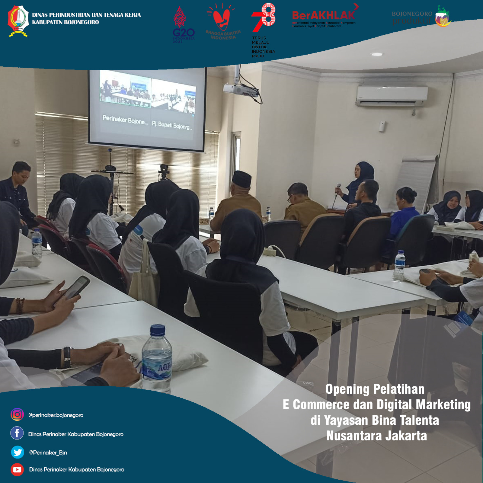 Opening Pelatihan E Commerce dan Digital Marketing