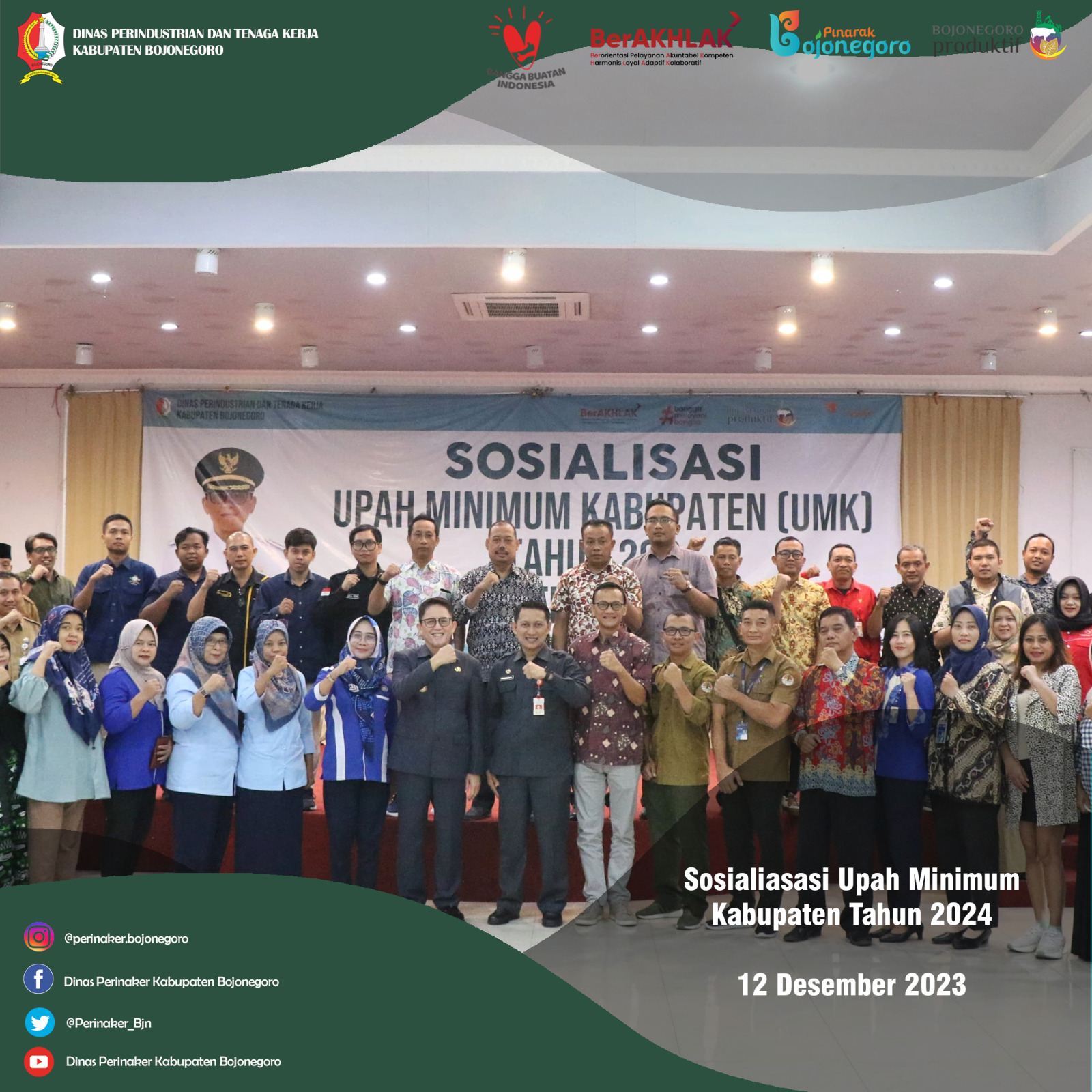 Sosialisasi Upah Minimum Kabupaten (UMK) Tahun 2024