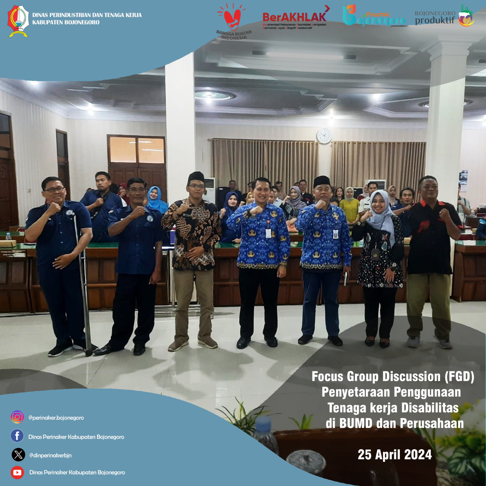 Focus Group Discussion (FGD) Penyetaraan Penggunaan  Tenaga kerja Disabilitas di BUMD