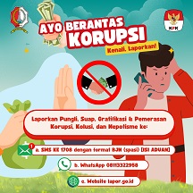 Tolak Gratifikasi, Cegah Korupsi✋