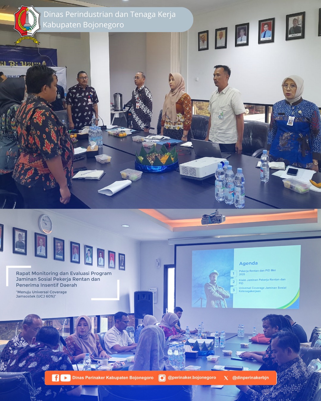 Rapat Evaluasi Program Jaminan Sosial pekerja Rentan dan Penerima Insentif Daerah