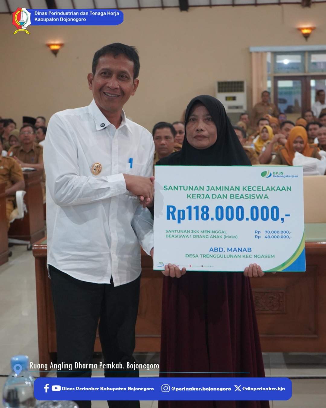 Sosialisasi Jamsostek bagi Pkerja Rentan dan Penerima Insentif Daerah