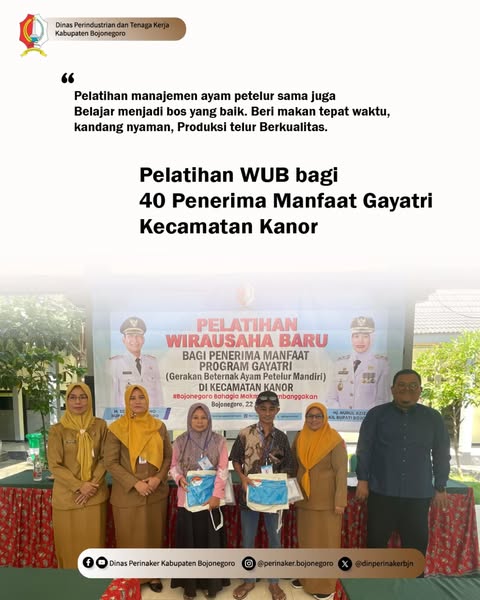Pelatihan WUB Penerima Manfaat Gayatri