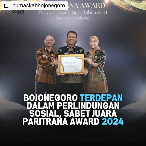 Paritrana Award 2024 Tingkat Provinsi Jawa Timur