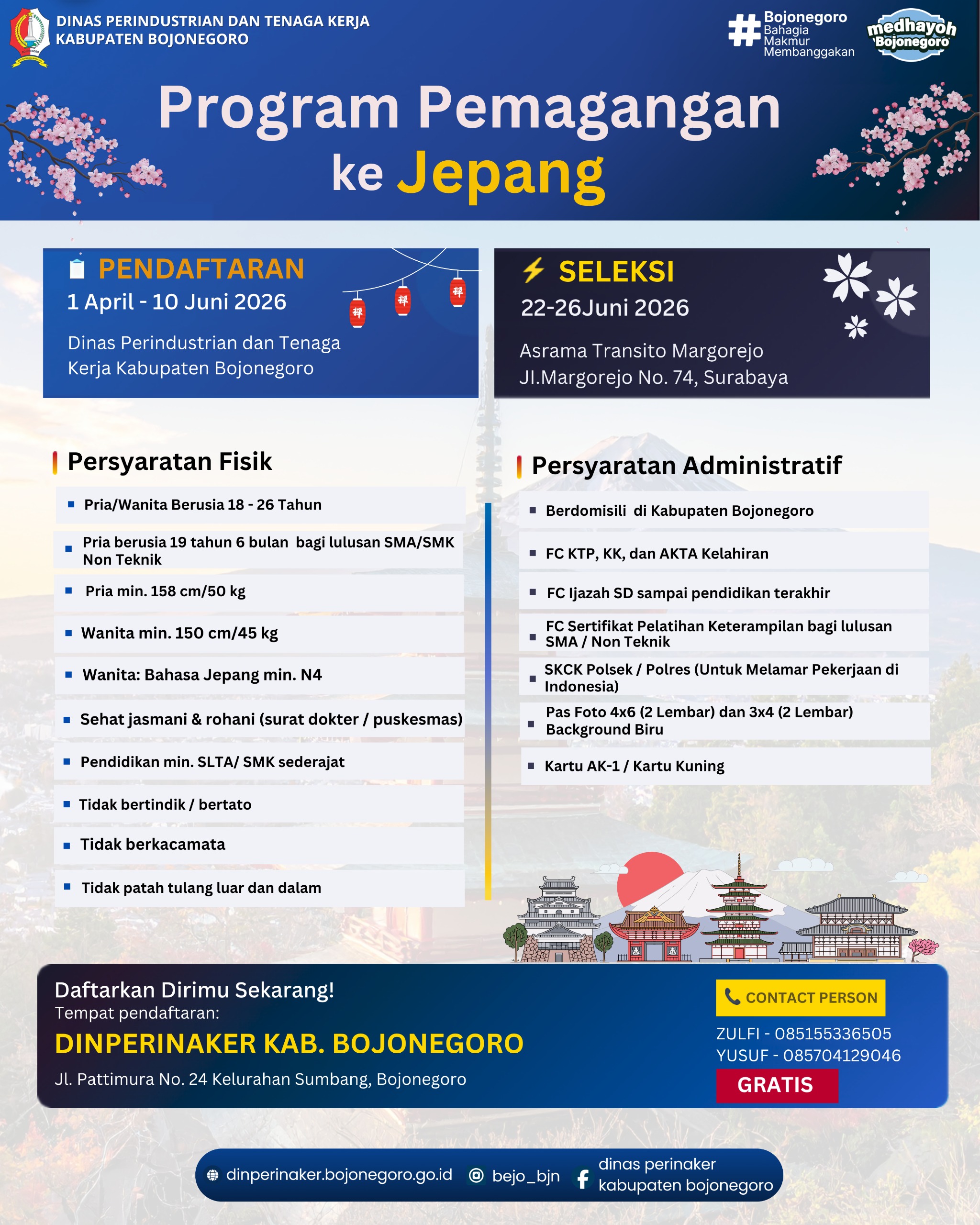 PROGRAM PEMAGANGAN KE JEPANG 2026