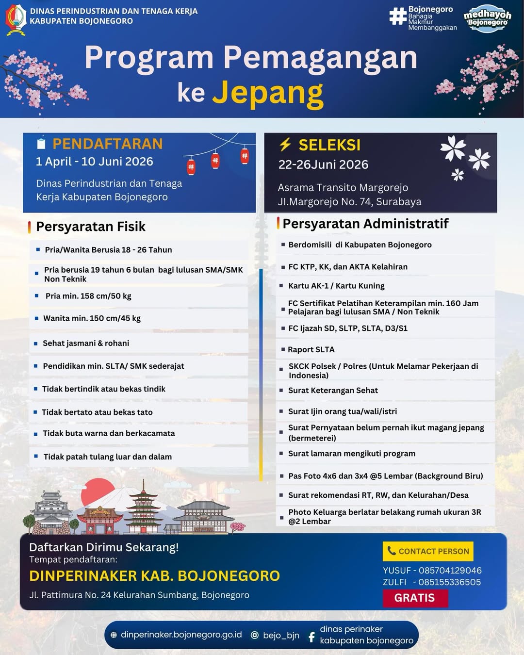 PROGRAM PEMAGANGAN KE JEPANG 2026