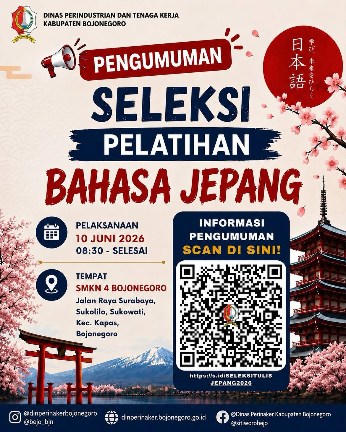 Seleksi Tes Tulis Pelatihan Bahasa Jepang