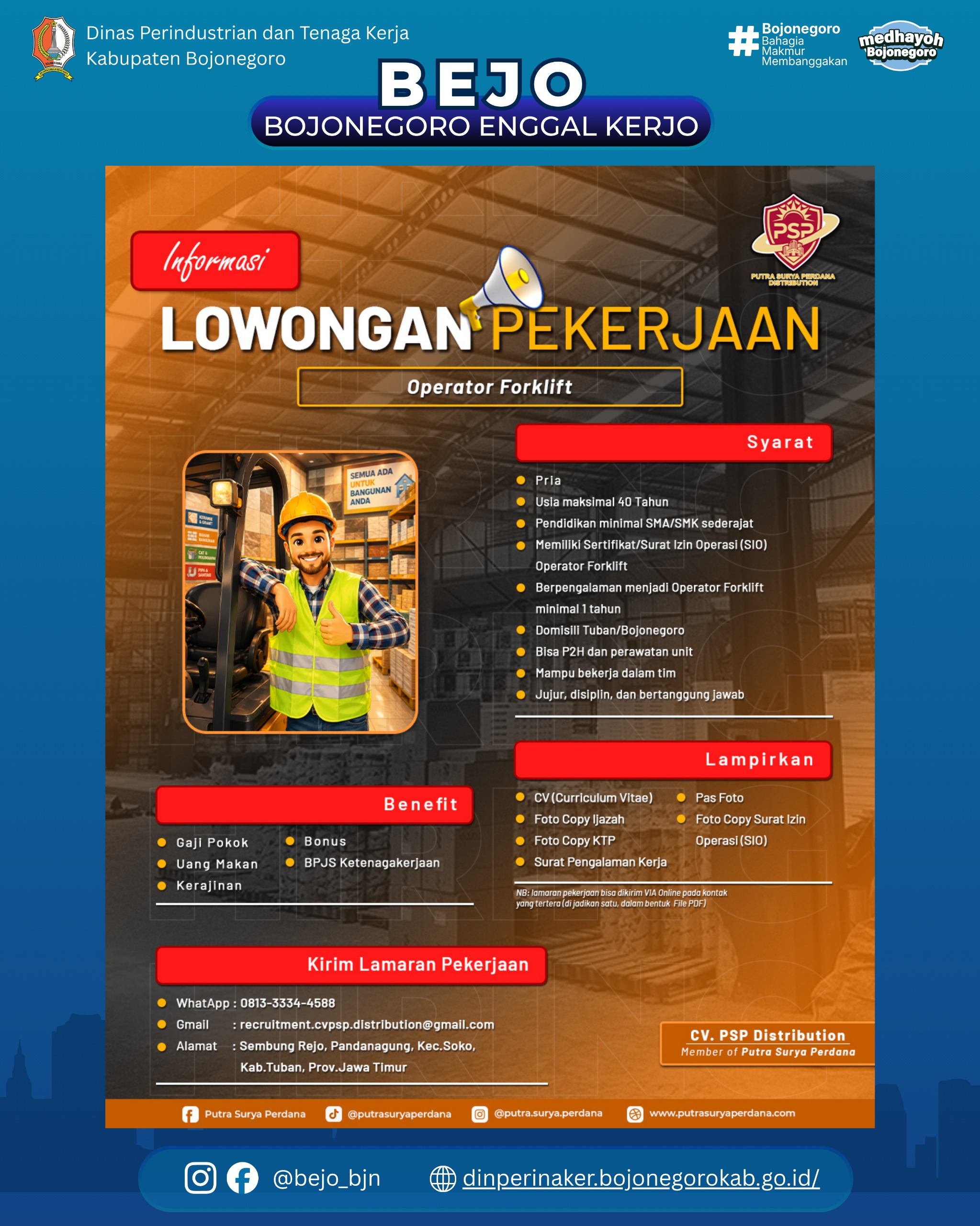 LOWONGAN KERJA TERBARU – CV. PSP Distribution