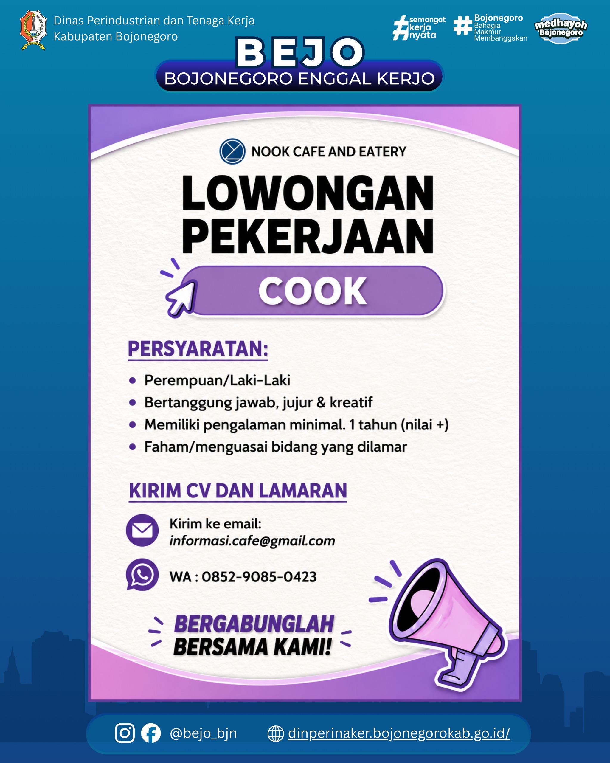 LOWONGAN KERJA TERBARU – NOOK Cafe and Eatery