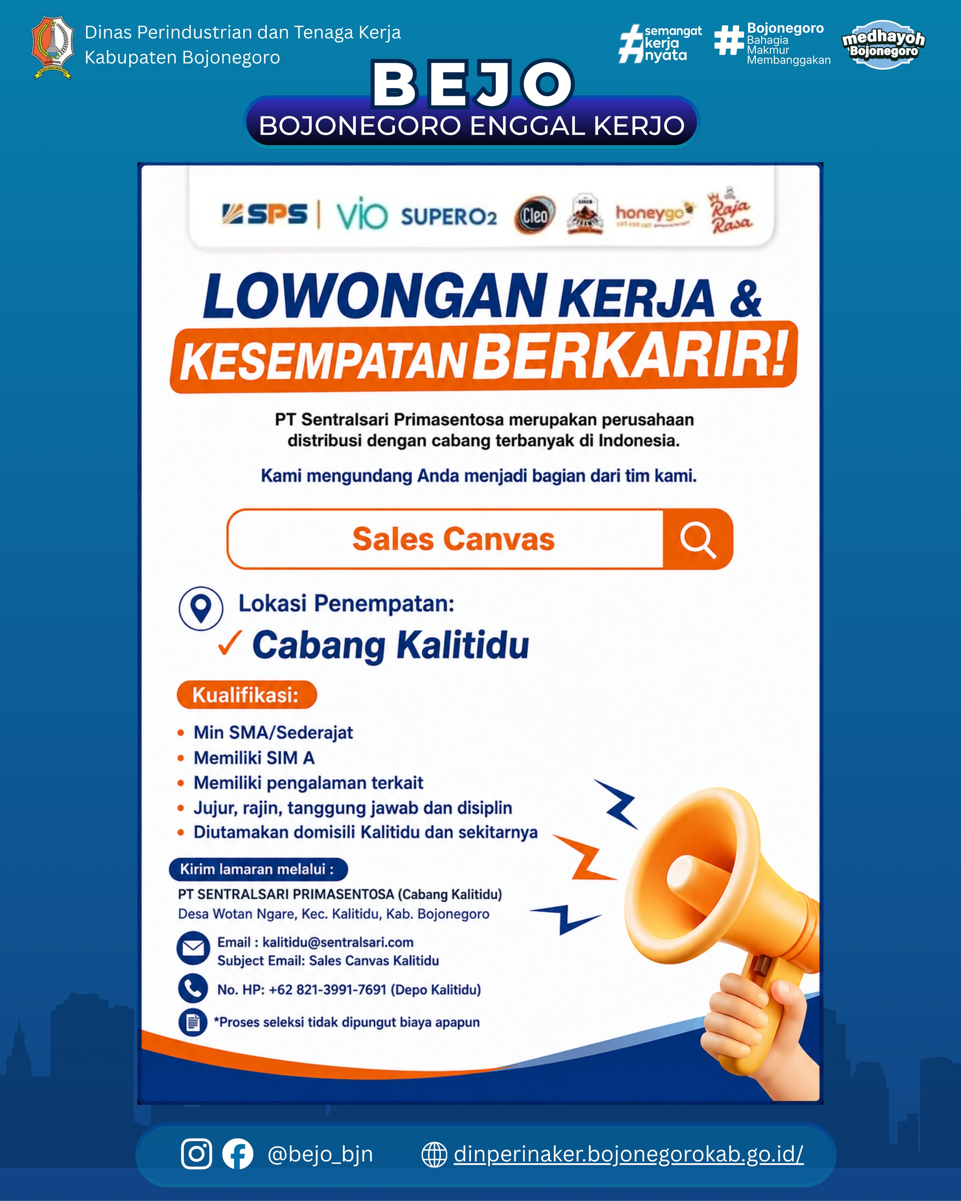 LOWONGAN KERJA TERBARU – PT Sentralsari Primasentosa (SPS)