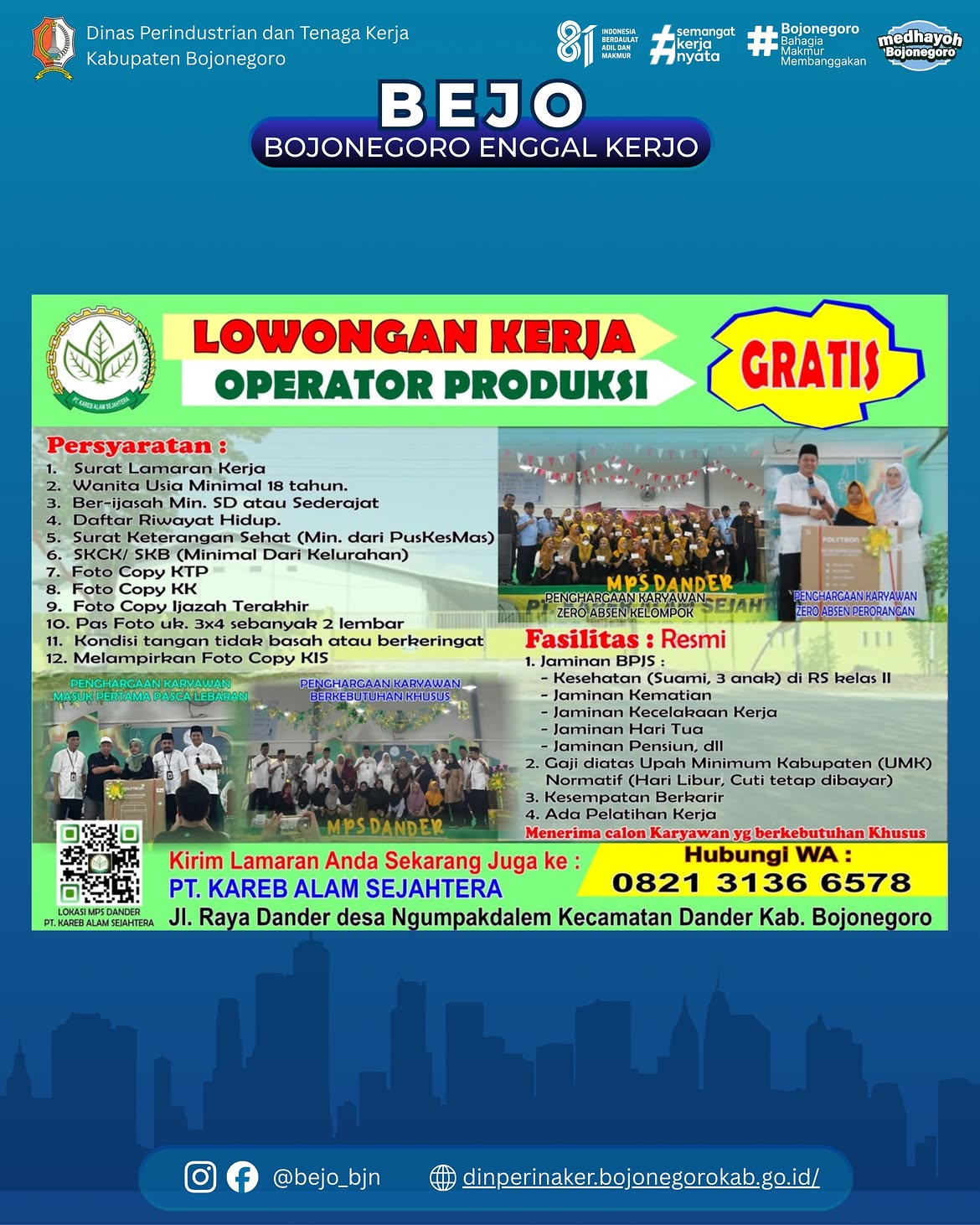 LOWONGAN KERJA TERBARU – PT. Kareb Alam Sejahtera