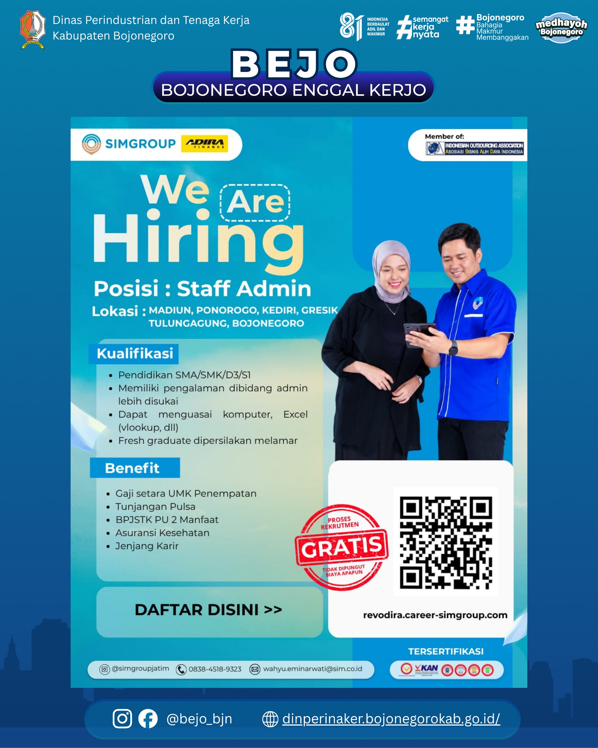 LOWONGAN KERJA TERBARU -  SIMGROUP (Adira Finance)