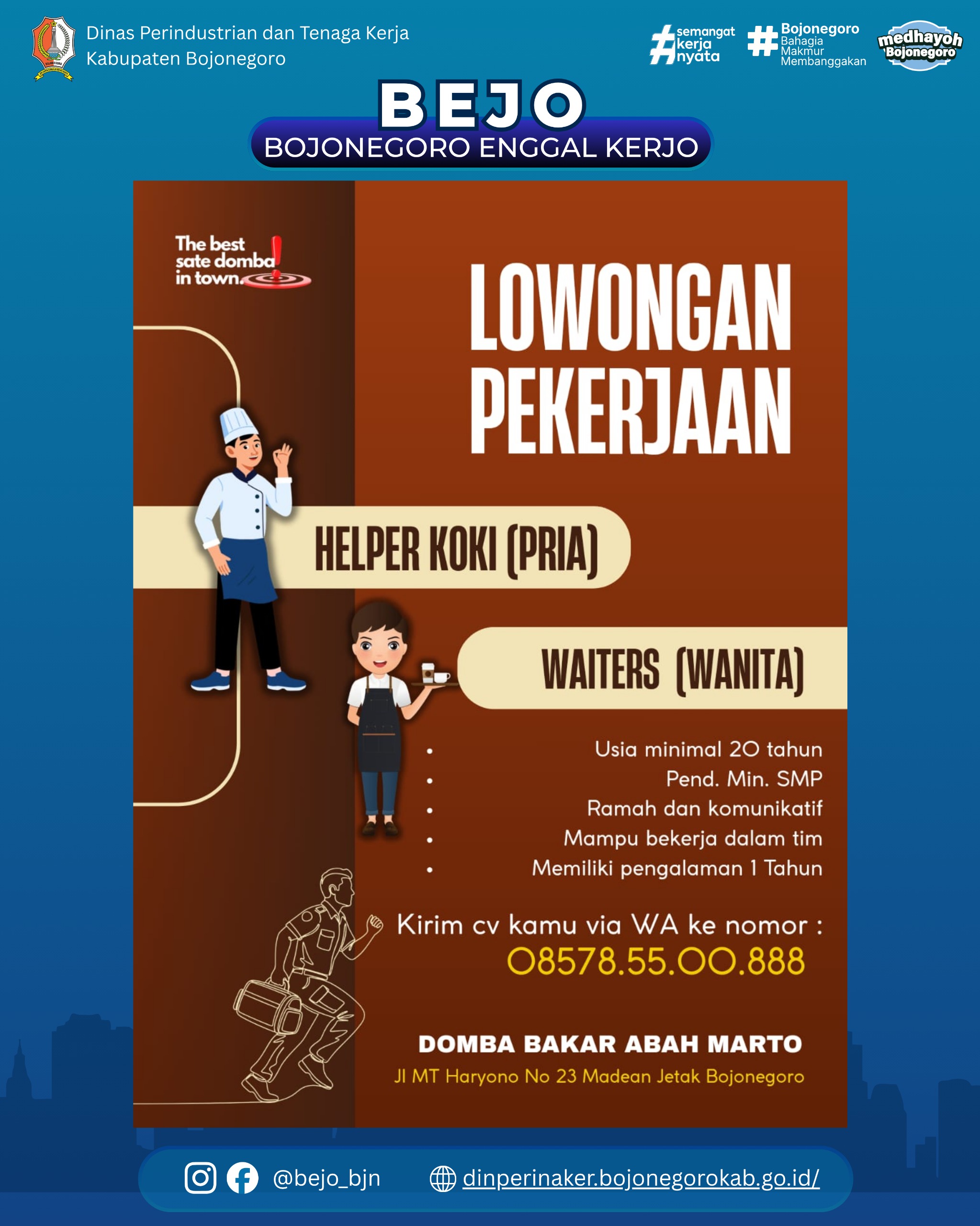 LOWONGAN KERJA TERBARU – Domba Bakar Abah Marto
