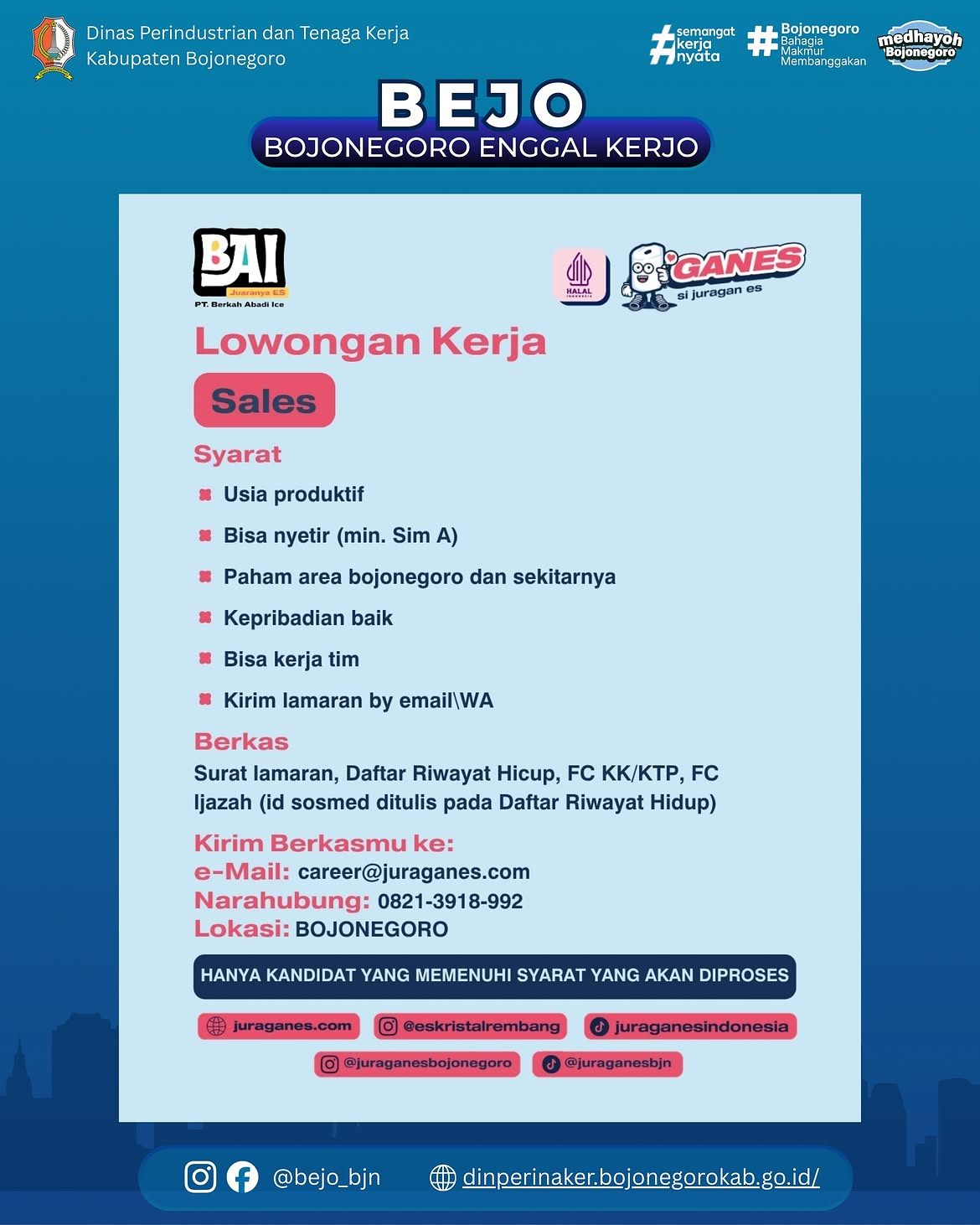 LOWONGAN KERJA TERBARU – PT. BAI