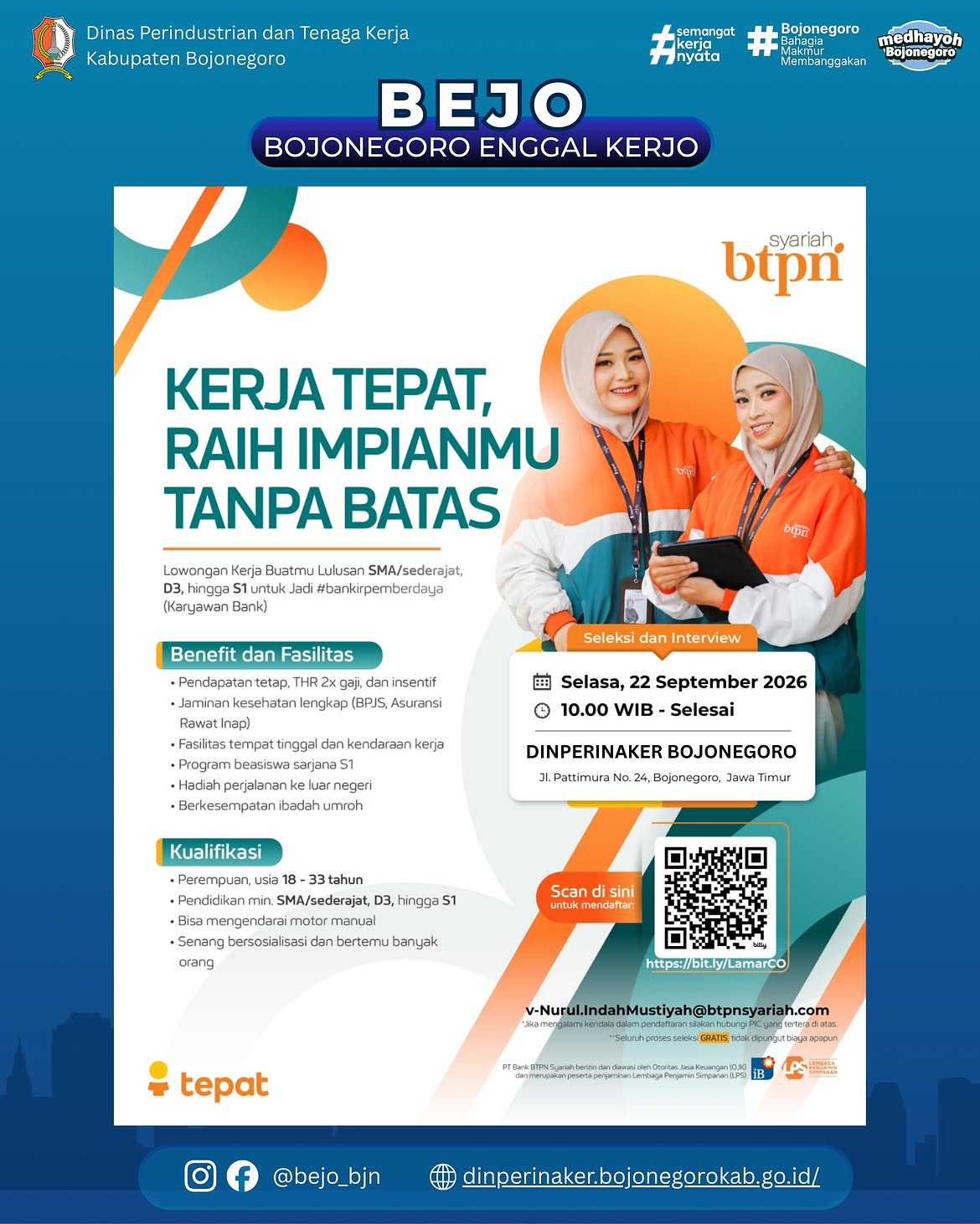 WALK IN-INTERVIEW – PT Bank BTPN Syariah