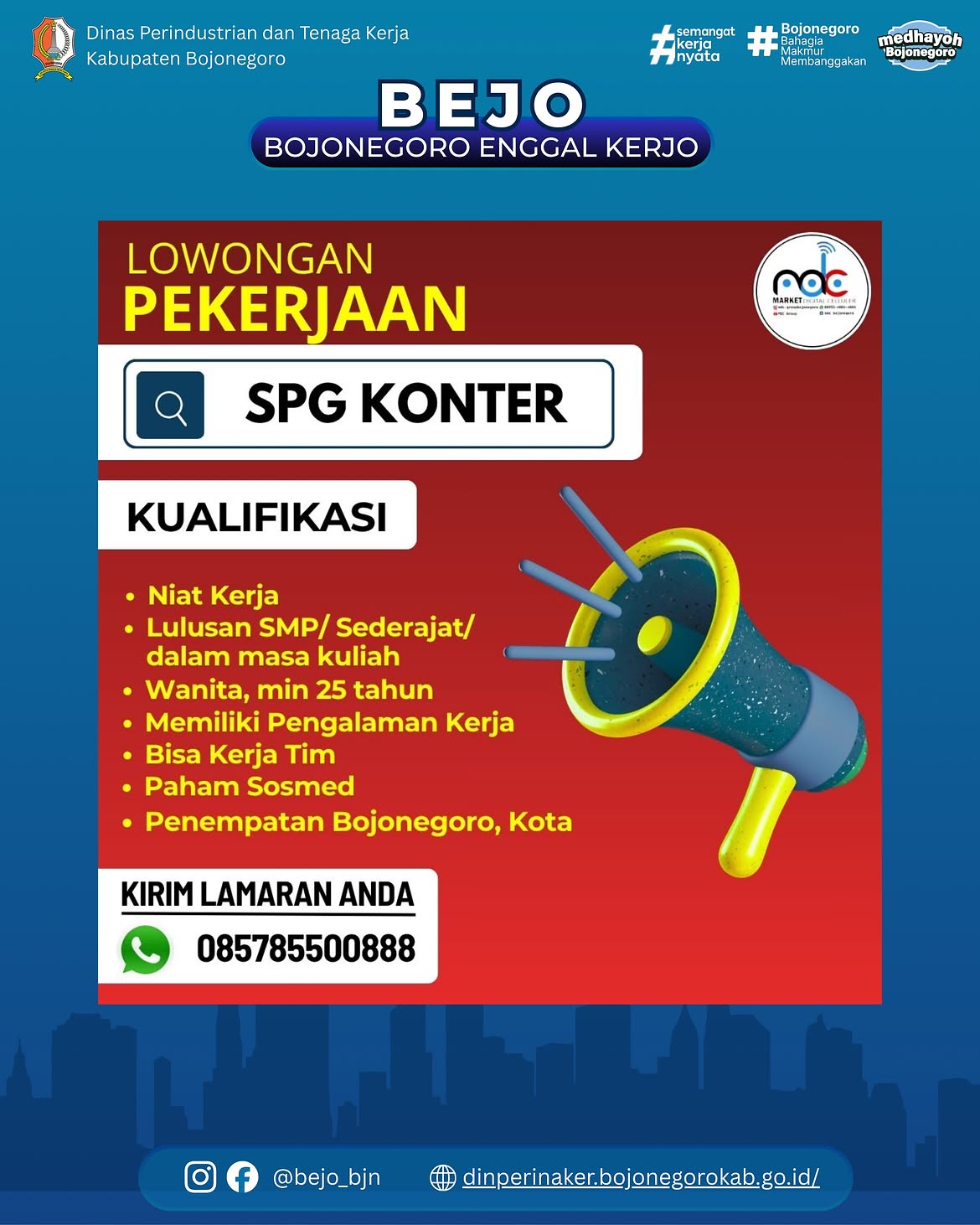 LOWONGAN KERJA TERBARU –SPG KONTER