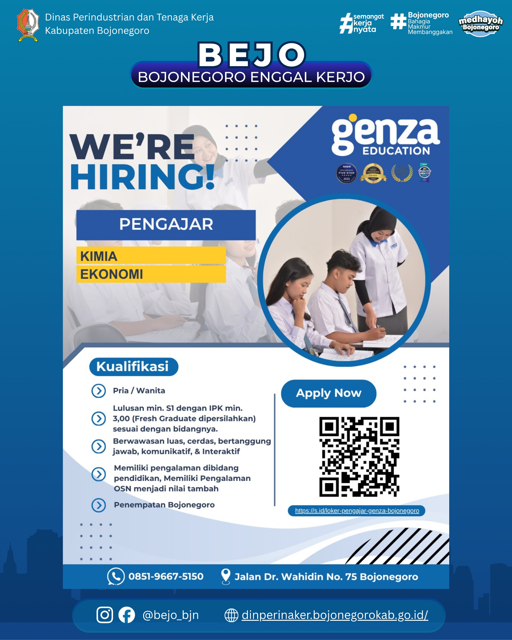 LOWONGAN KERJA TERBARU – Genza Education