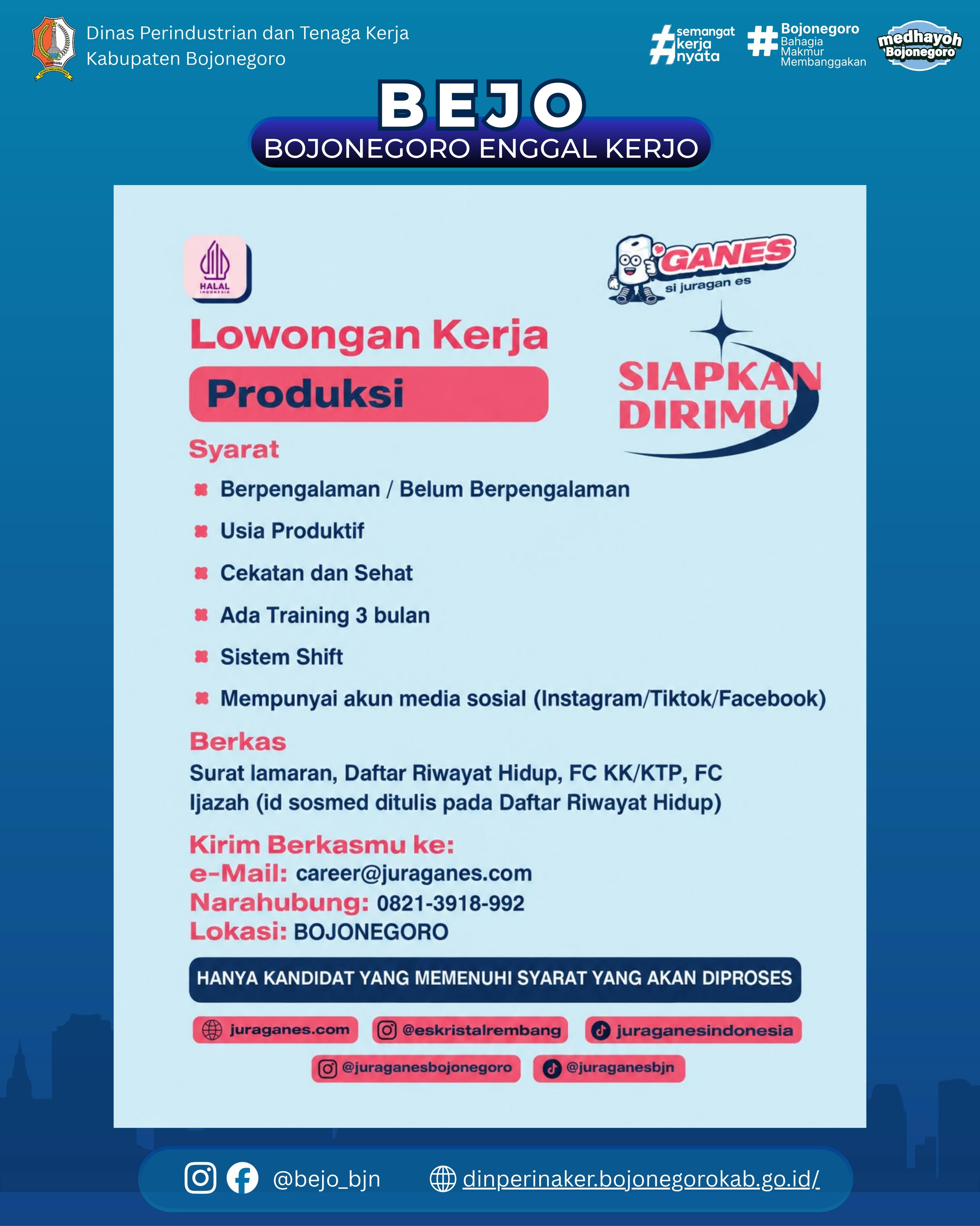 LOWONGAN KERJA TERBARU – GANES