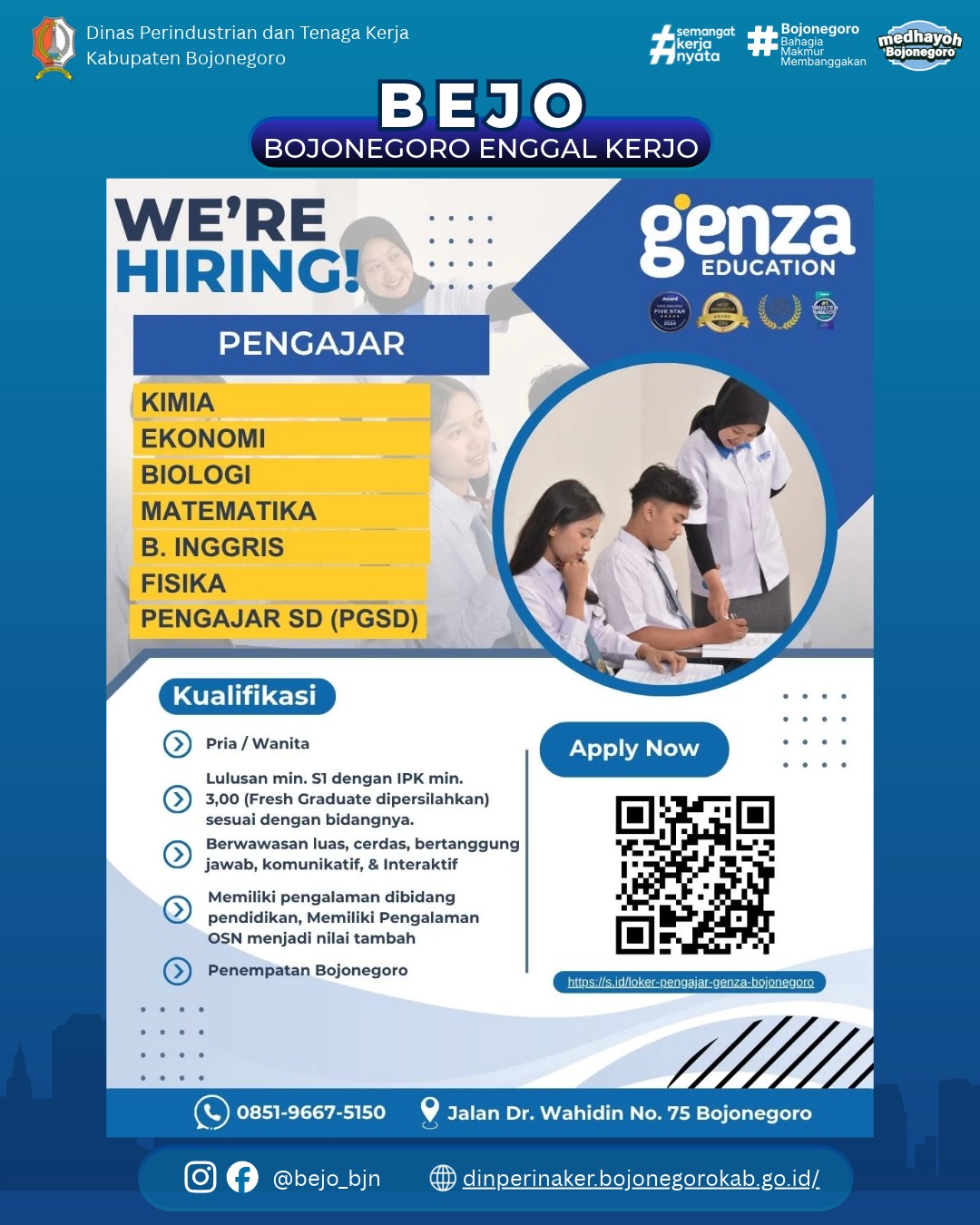 LOWONGAN PEKERJAAN- Genza Education