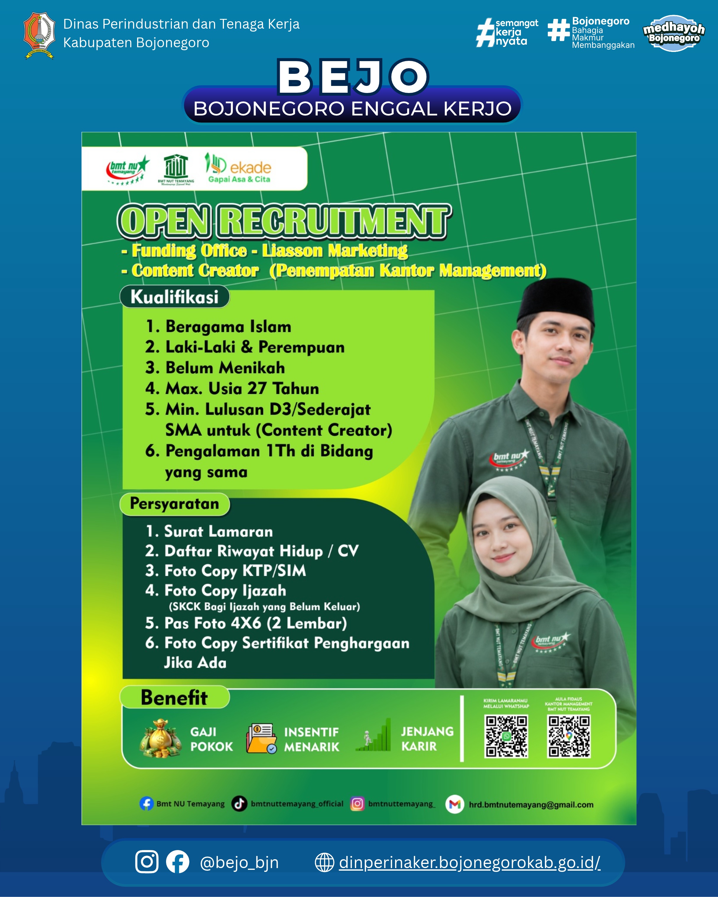 LOWONGAN KERJA BMT NU Temayang