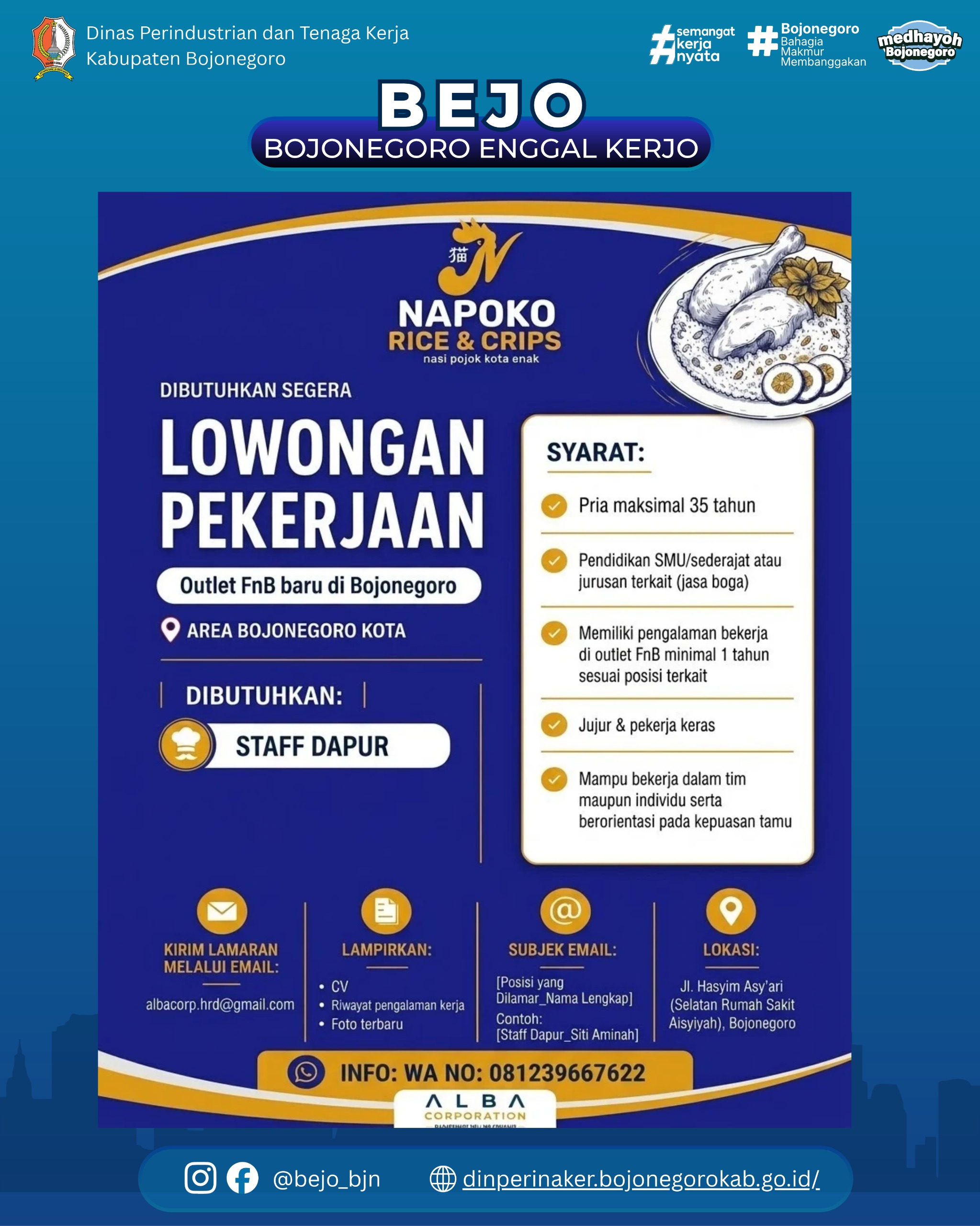 LOWONGAN KERJA TERBARU – Napoko