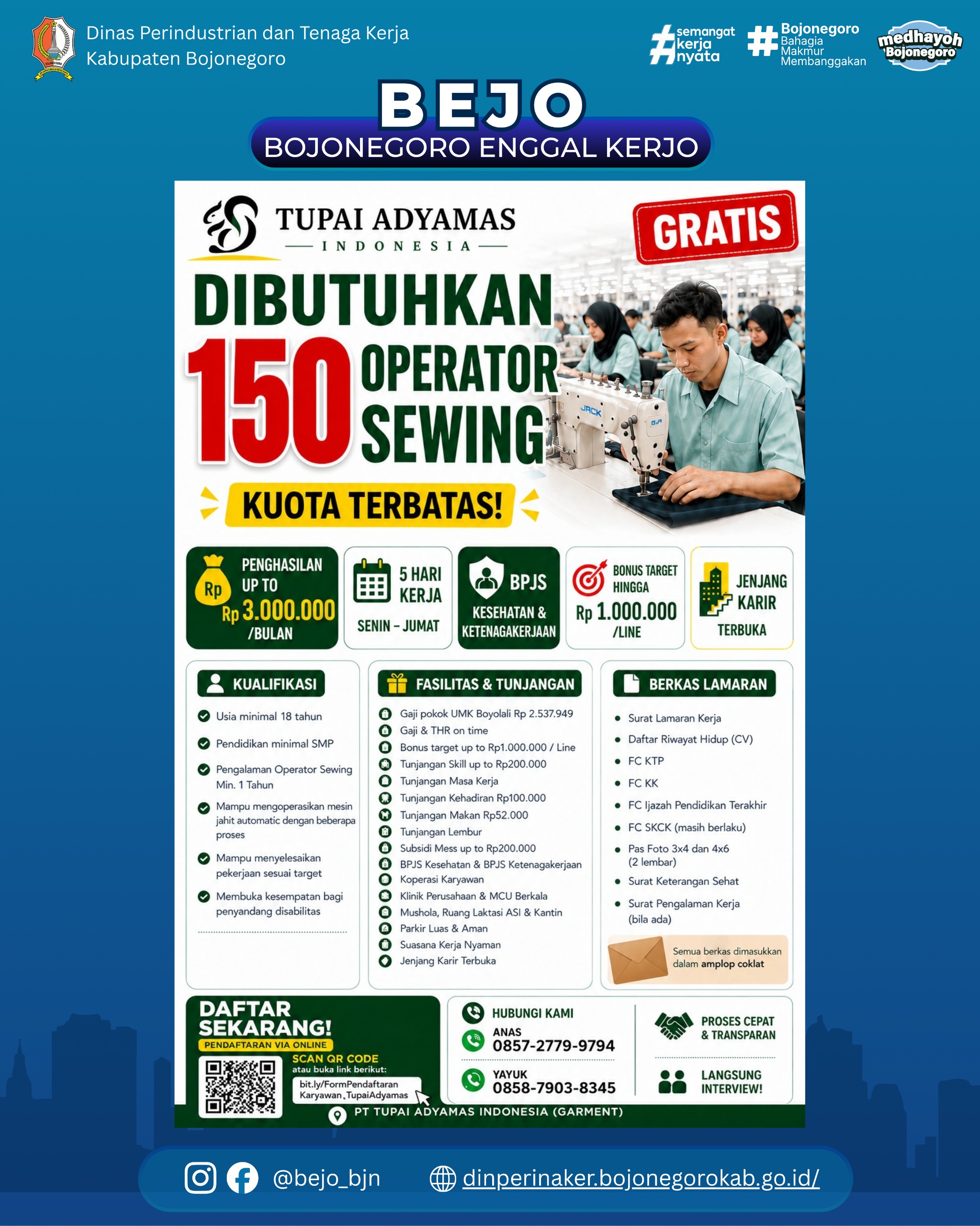 LOWONGAN KERJA TERBARU – Tupai Adyamas