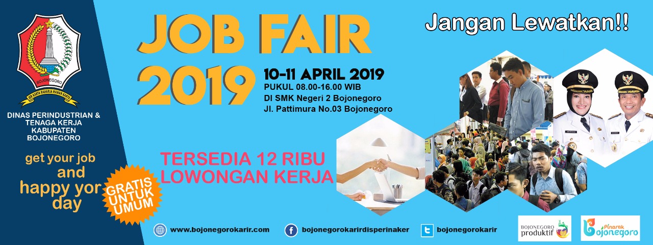 Dinas Perindustrian dan Tenaga Kerja Kab. Bojonegoro Gelar Job Fair 2019