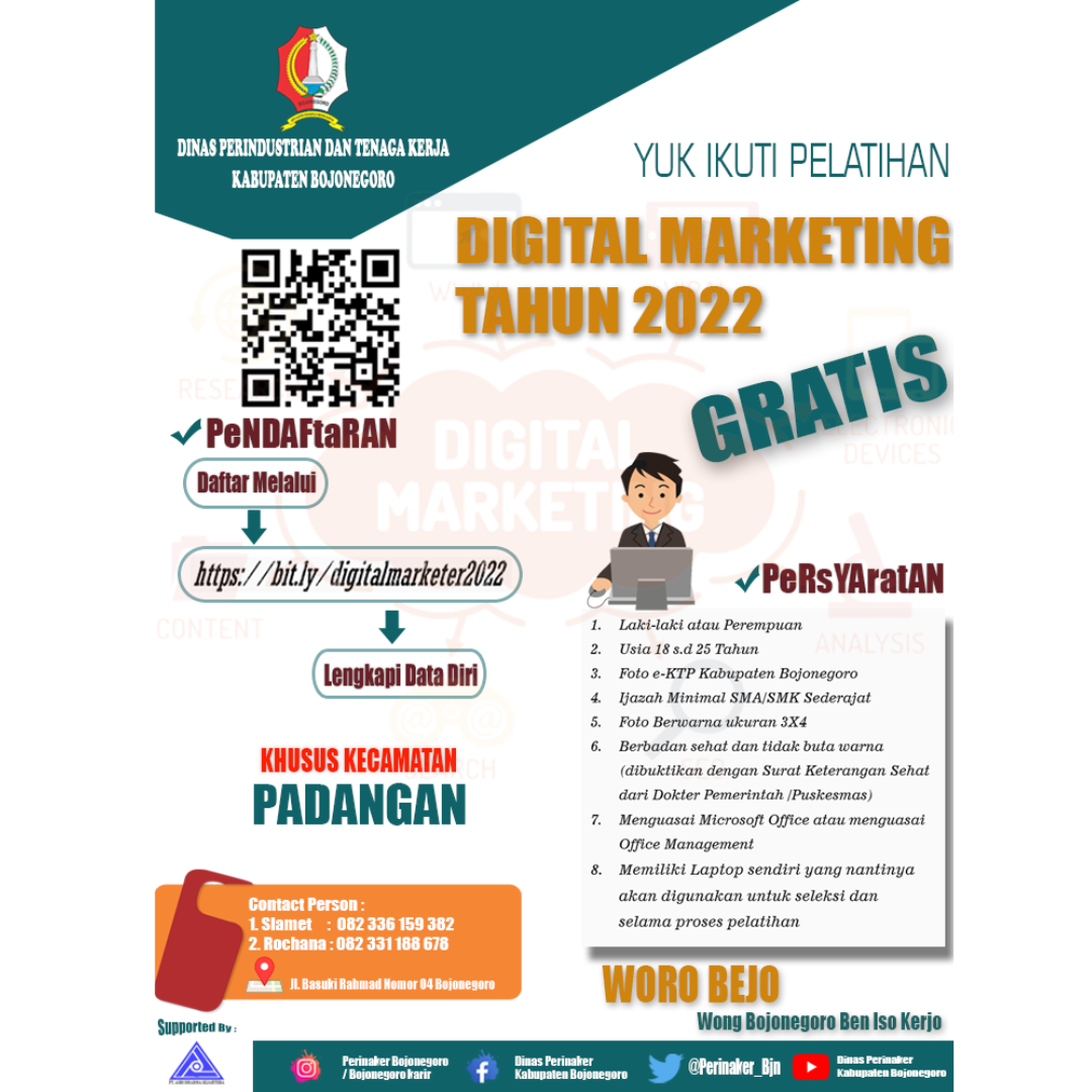 Pendaftaran Digital Marketing Kecamatan Padangan