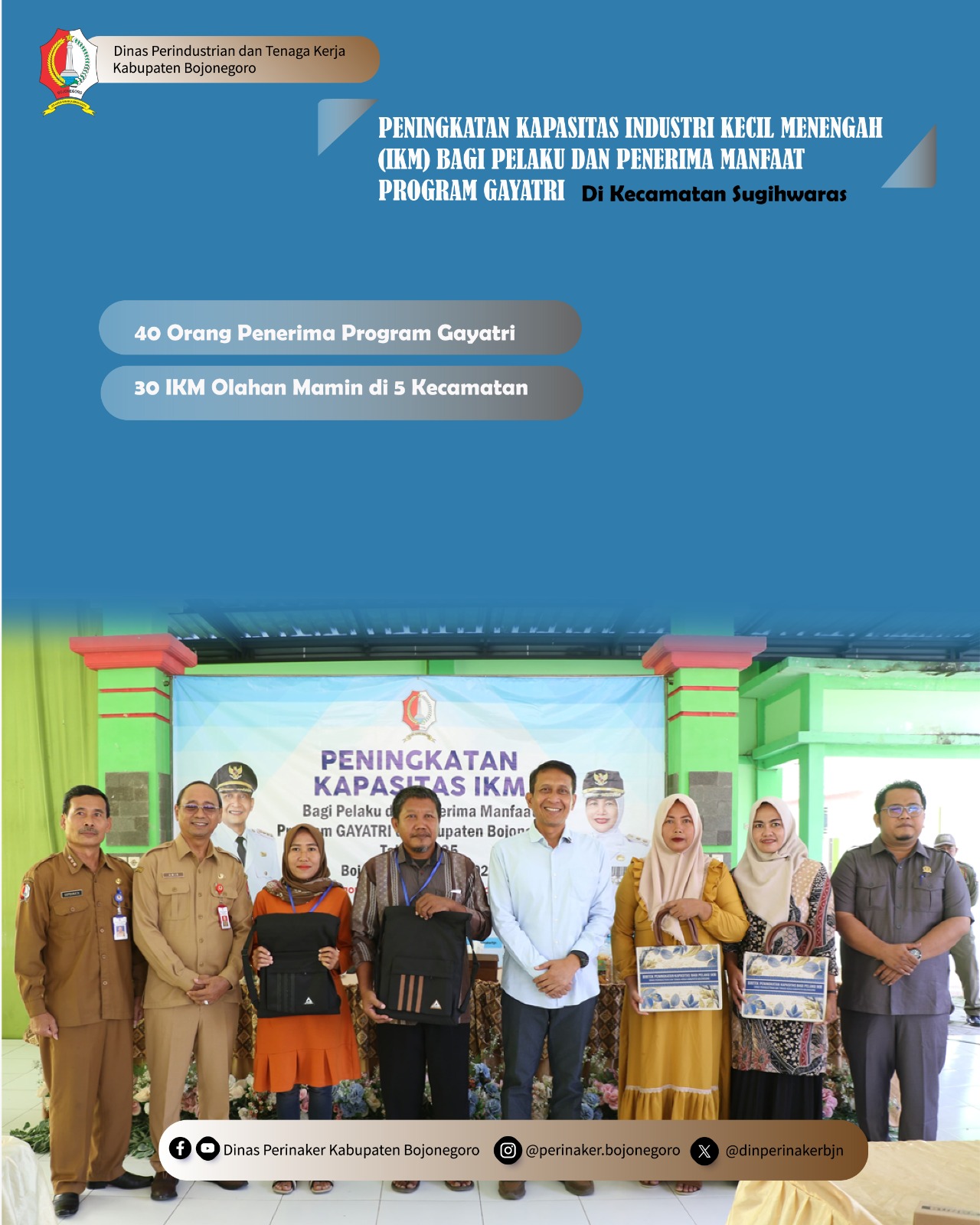 Pembukaan peningkatan Kapasitas IKM dan Penerima Manfaat Gayatri