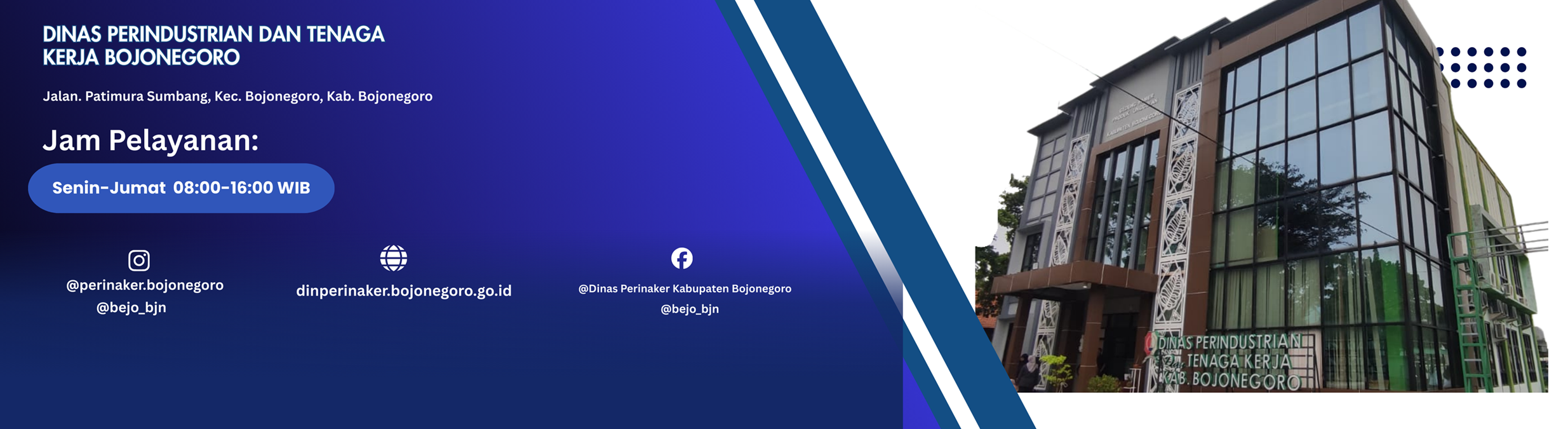 Dinas Perindustrian dan Tenaga Kerja<BR>Kabupaten Bojonegoro